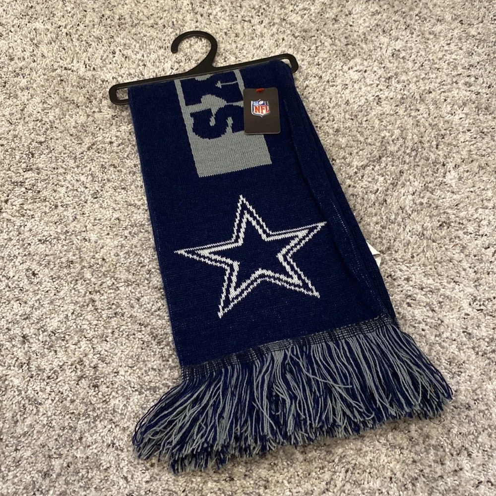 New Dallas Cowboys knit scarf NFL football